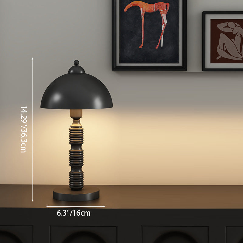 Half Round Column Iron Table Lamp