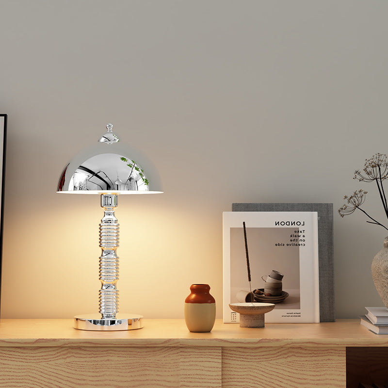 Half Round Column Iron Table Lamp