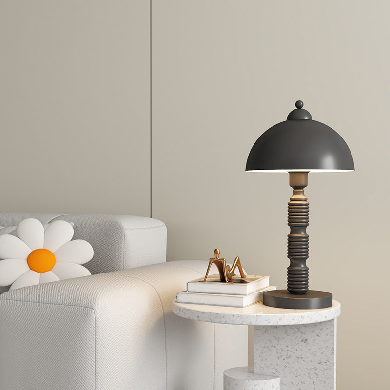 Half Round Column Iron Table Lamp