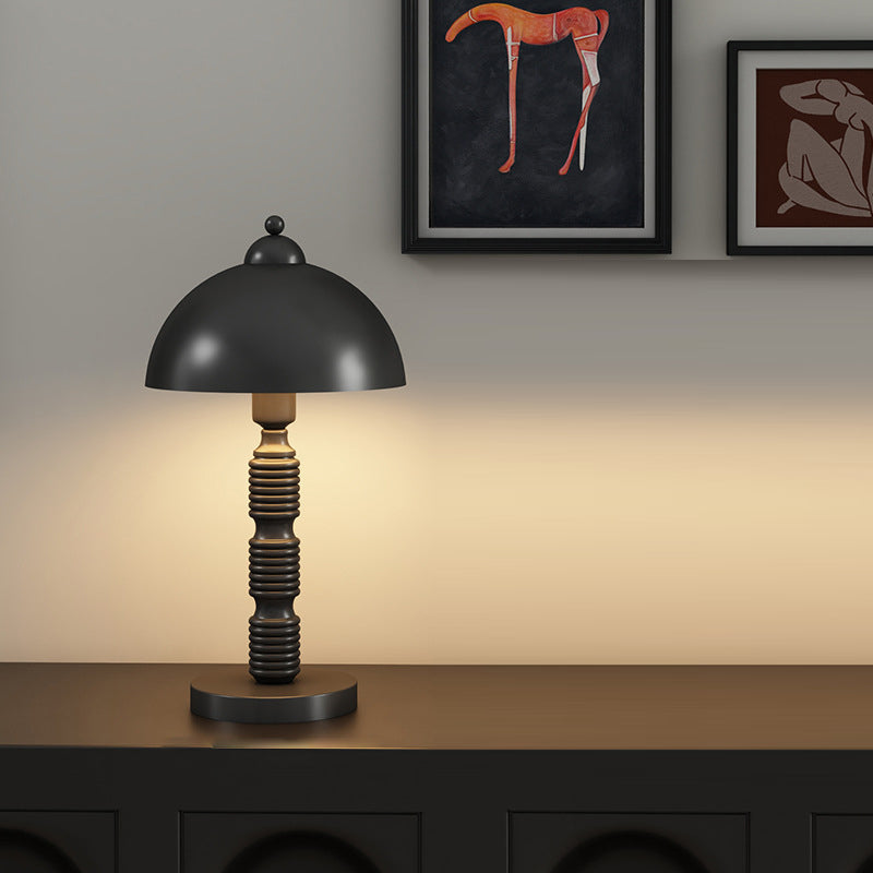 Half Round Column Iron Table Lamp