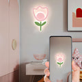 Tulip Flower Acrylic Iron Wall Lamp