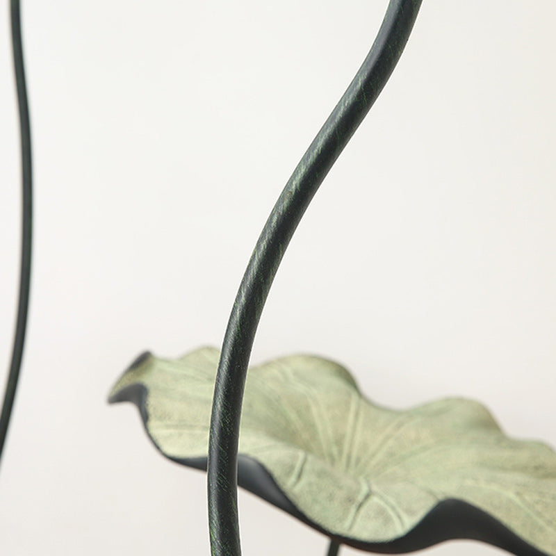 Small Lotus Round Resin Floor Lamp
