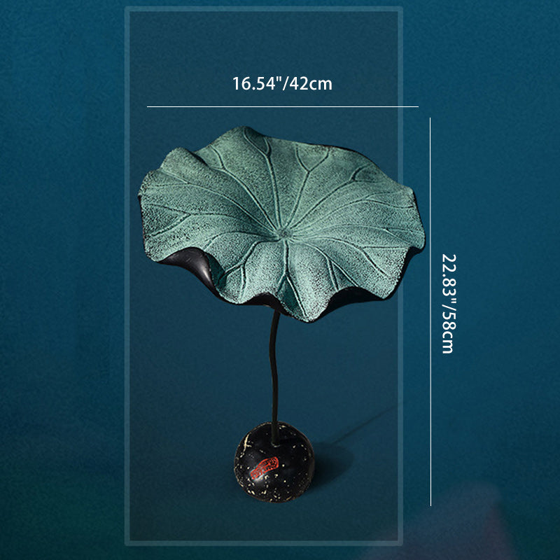Round Lotus Flower Resin Floor Lamp