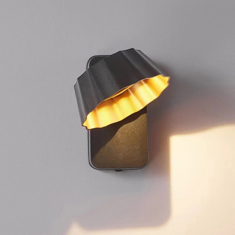 Distressed Round Square Aluminum Outdoor Light