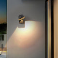 Distressed Round Square Aluminum Outdoor Light