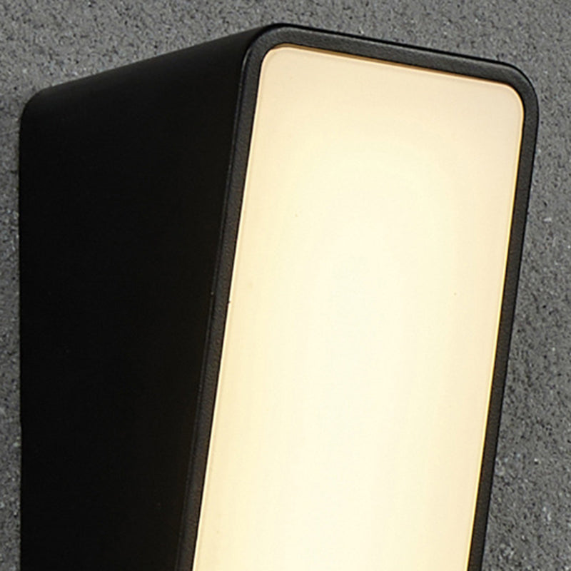 Tilted Rectangle Aluminum Garden Outdoor Light