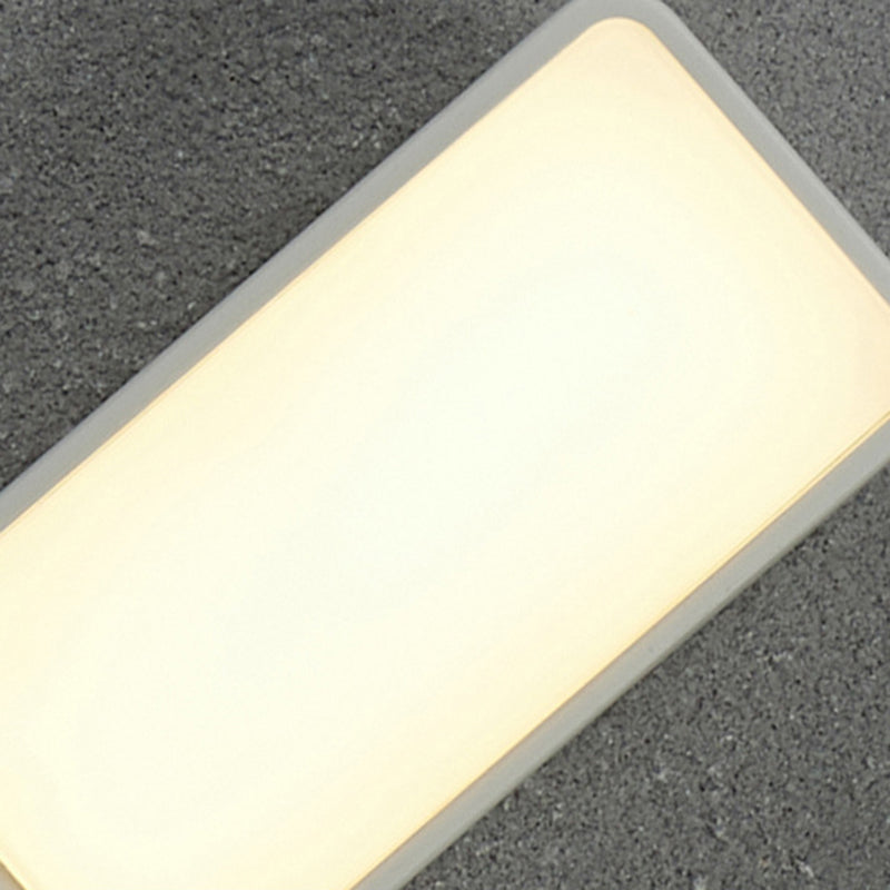 Tilted Rectangle Aluminum Garden Outdoor Light