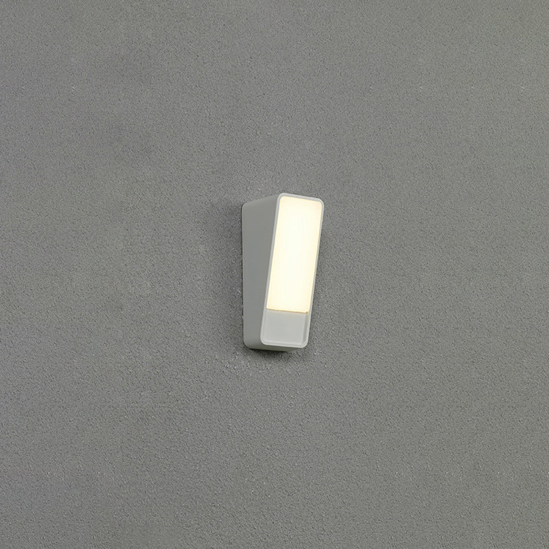 Tilted Rectangle Aluminum Garden Outdoor Light