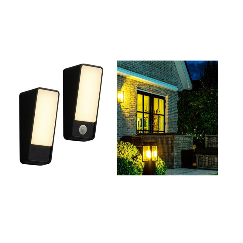 Tilted Rectangle Aluminum Garden Outdoor Light