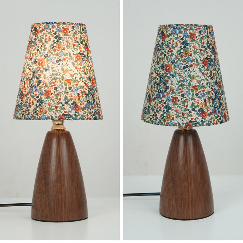 Crushed Flower Round Orb Table Lamp