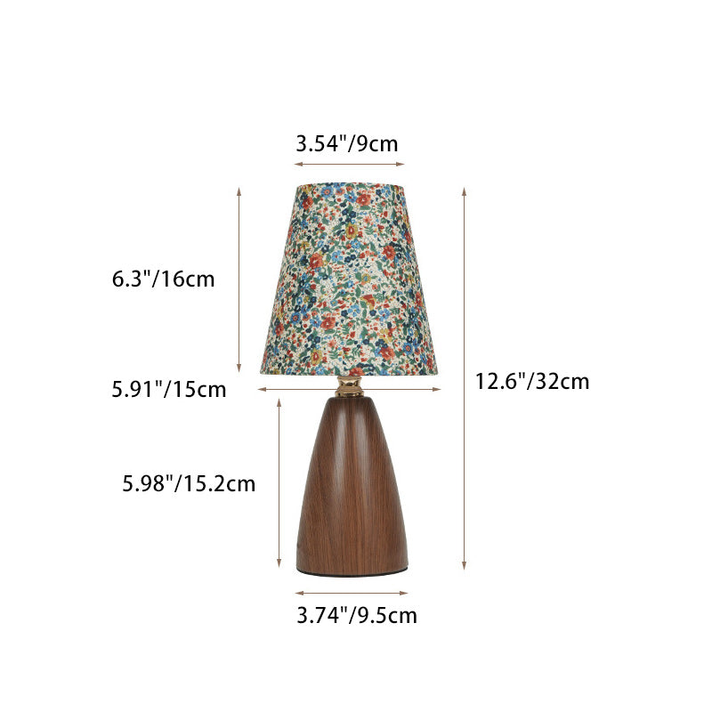 Crushed Flower Round Orb Table Lamp