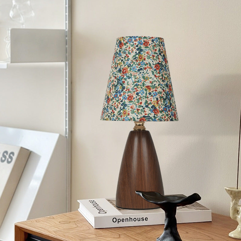 Crushed Flower Round Orb Table Lamp