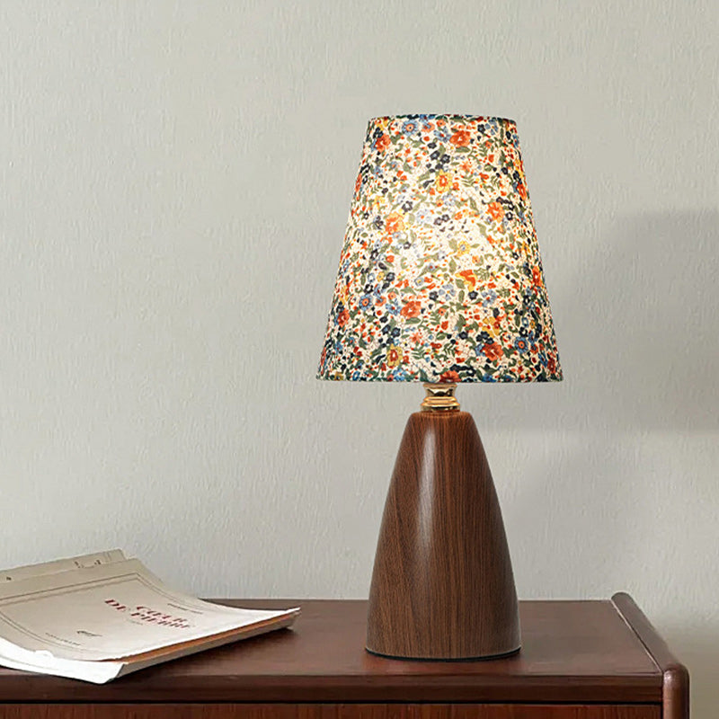 Crushed Flower Round Orb Table Lamp