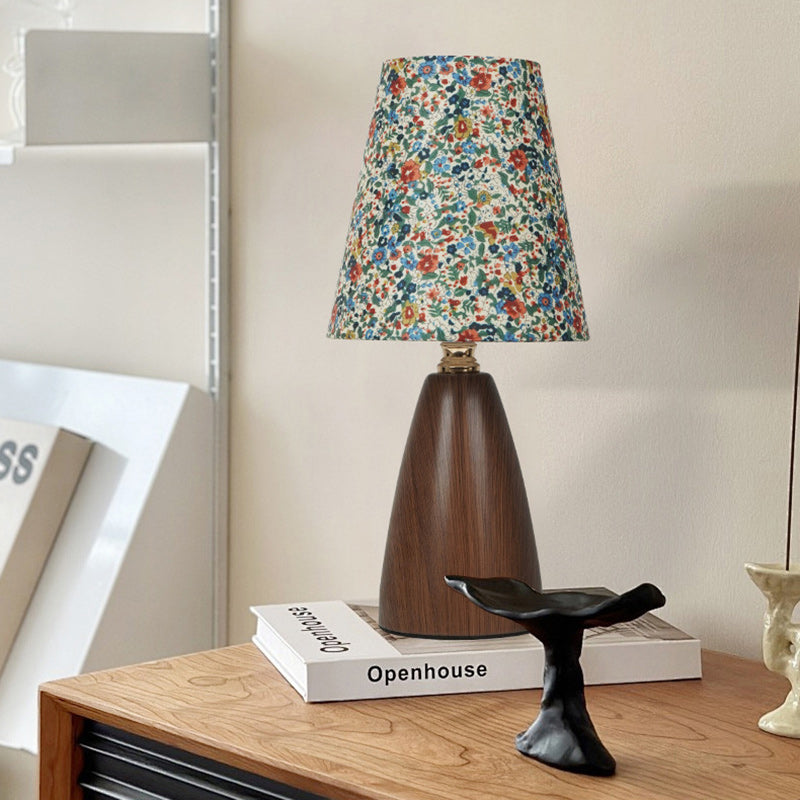 Crushed Flower Round Orb Table Lamp