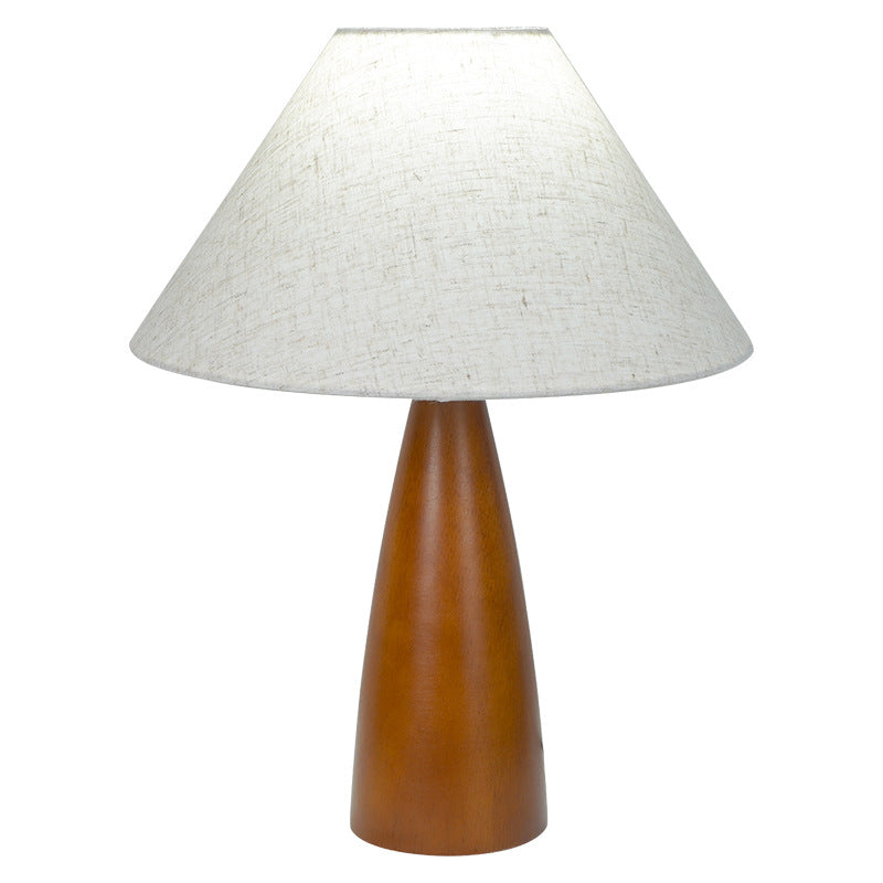 Crushed Cone Cylinder Fabric Table Lamp
