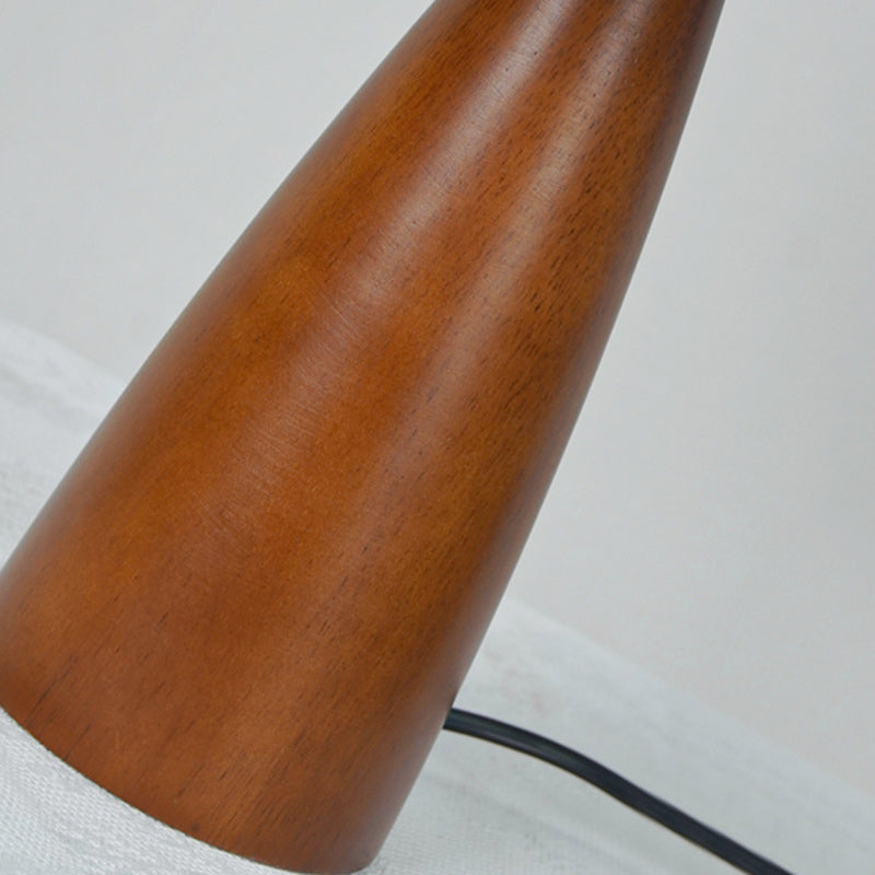 Crushed Cone Cylinder Fabric Table Lamp