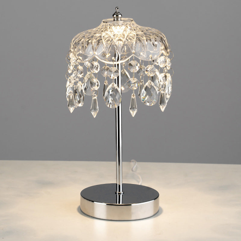 Branch Round Crystal Iron Table Lamp