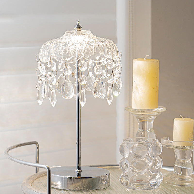 Branch Round Crystal Iron Table Lamp