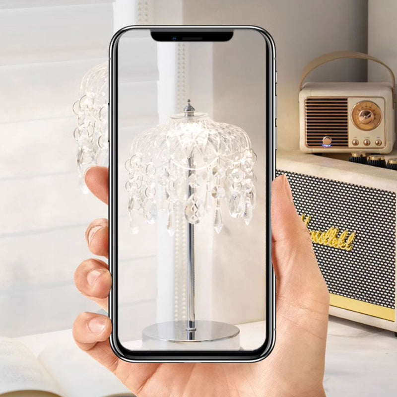 Branch Round Crystal Iron Table Lamp