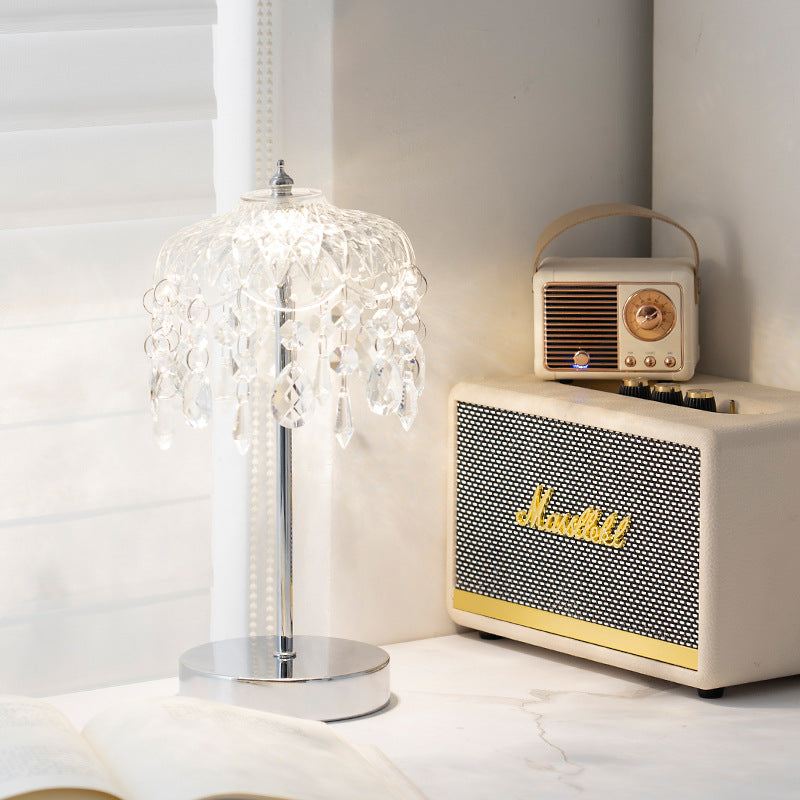 Branch Round Crystal Iron Table Lamp