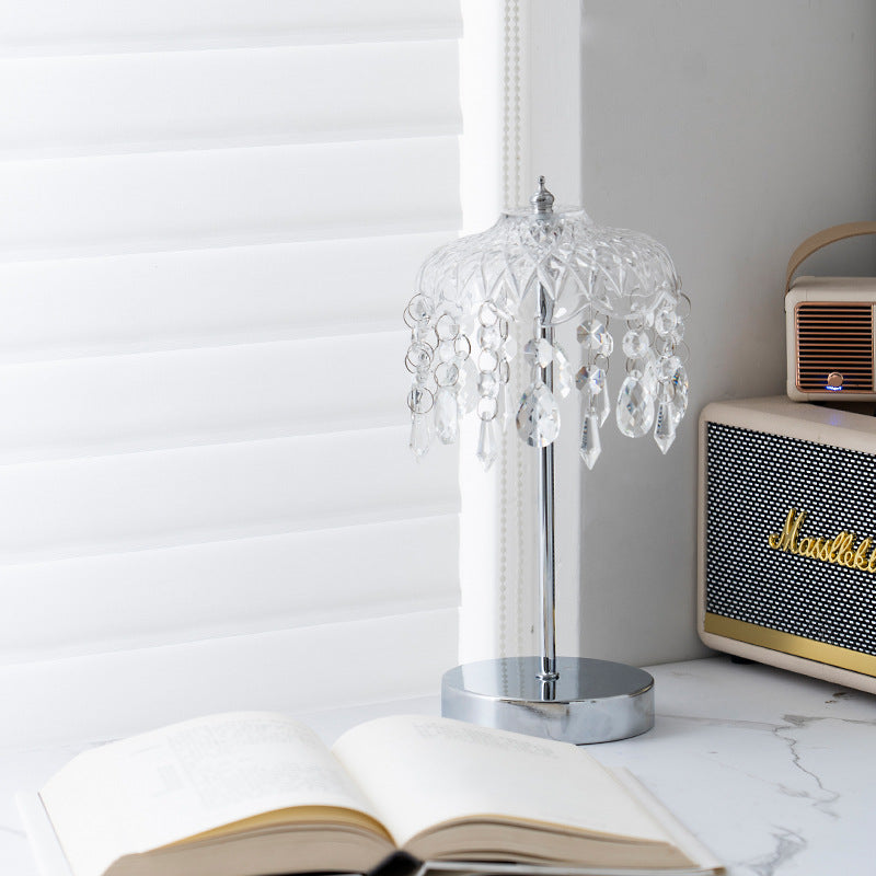 Branch Round Crystal Iron Table Lamp