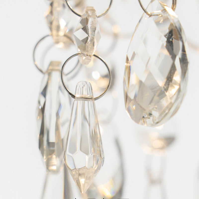 Branch Round Crystal Iron Table Lamp