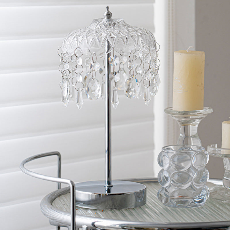 Branch Round Crystal Iron Table Lamp