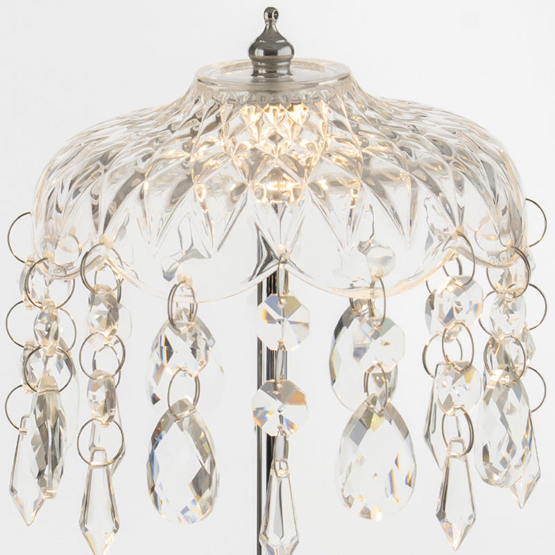 Branch Round Crystal Iron Table Lamp
