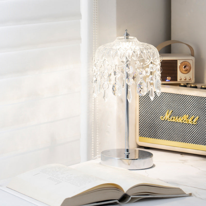 Branch Round Crystal Iron Table Lamp