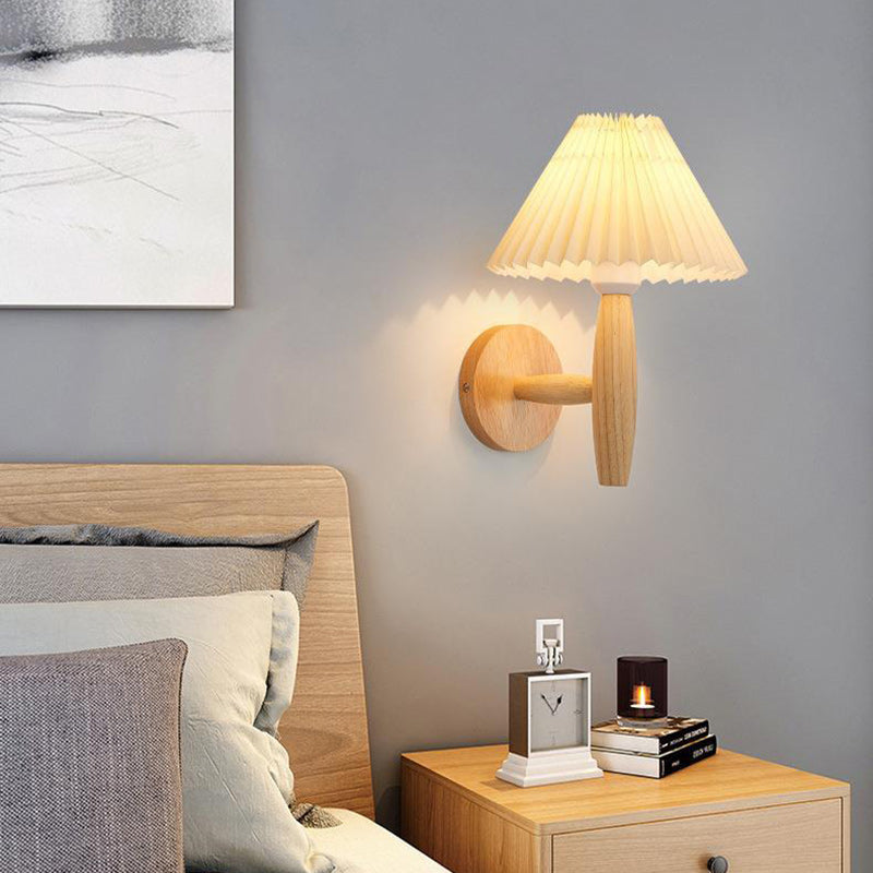 Pleated Umbrella Column Pleated Wall Lamp