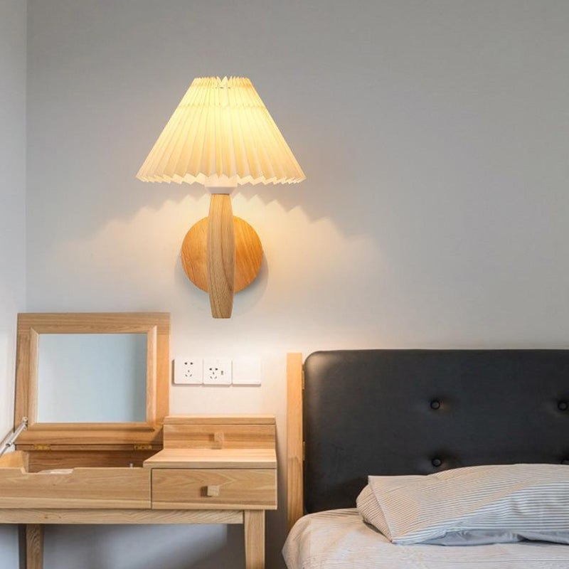 Pleated Umbrella Column Pleated Wall Lamp