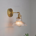 Straw Hat Green Flower Wall Lamp