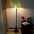 Umbrella Round Glass Resin 3-Light Floor Lamp