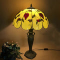 Umbrella Round Glass Resin Table Lamp