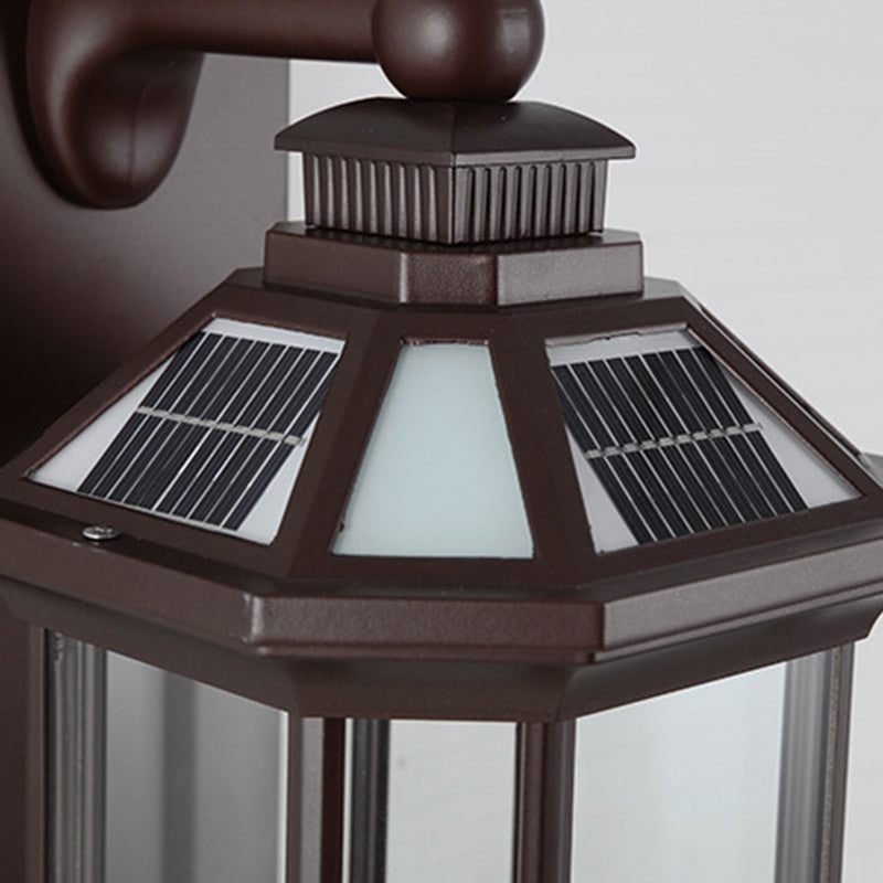 Octagonal Square Glass Aluminum Outdoor Light