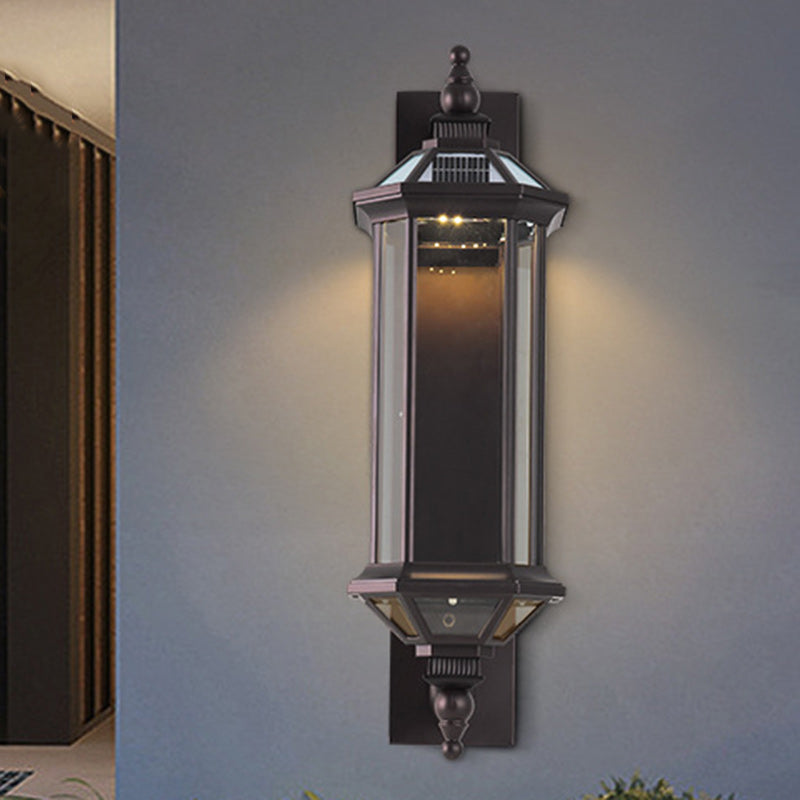 Octagonal Square Glass Aluminum Outdoor Light