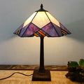 Conical Square Glass Resin Table Lamp