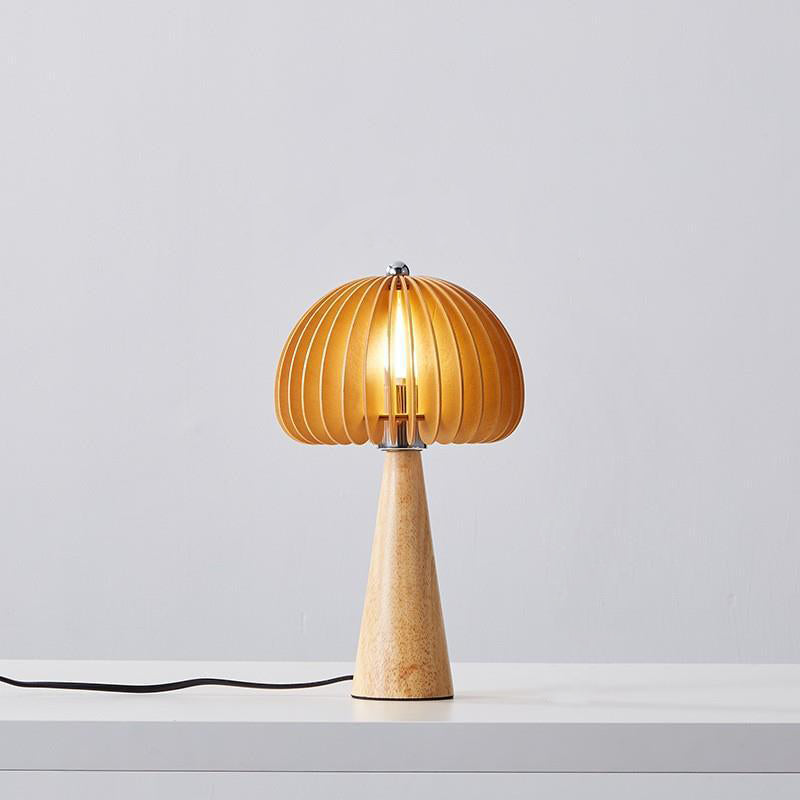 Pumpkin Tapered Solid Wood Table Lamp