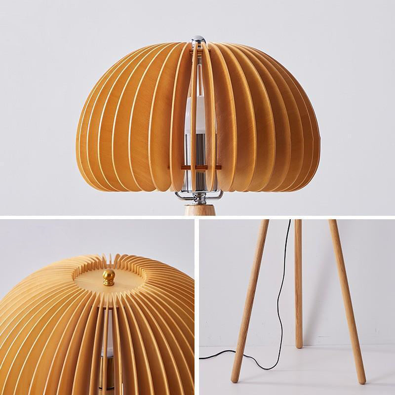 Pumpkin Triangle Support Solid Floor Lamp