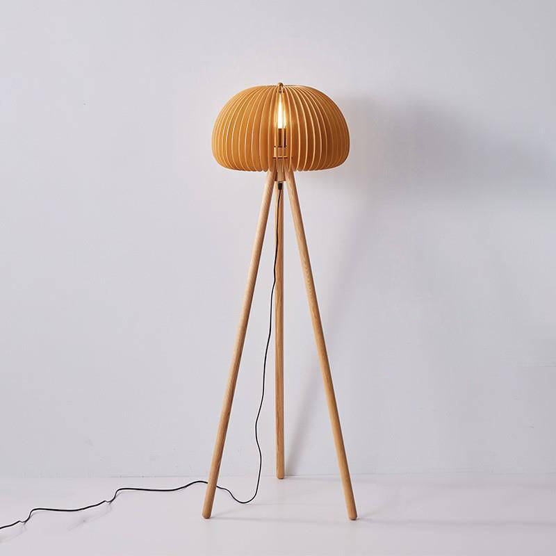Pumpkin Triangle Support Solid Floor Lamp