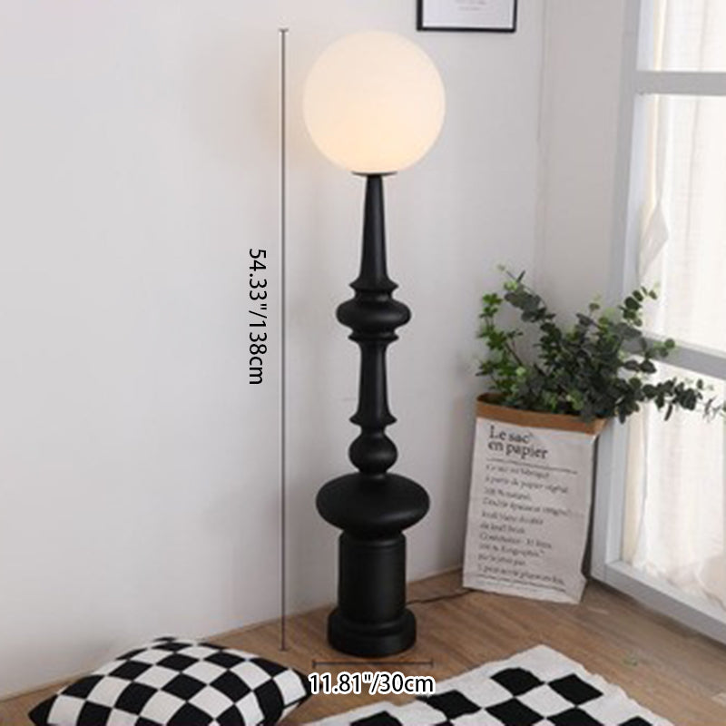 Roman Column Round Acrylic Floor Lamp