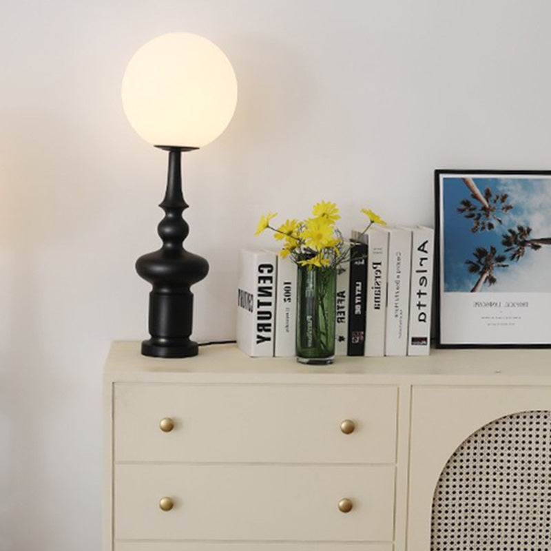 Roman Column Orb Acrylic Table Lamp
