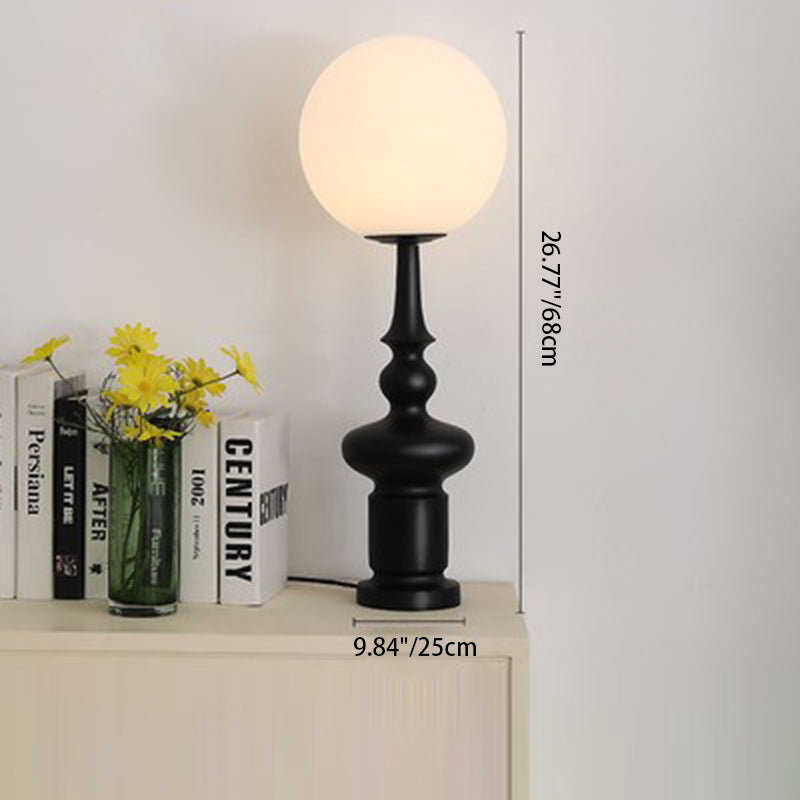 Roman Column Orb Acrylic Table Lamp