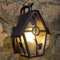 House Shape Square Glass Outdoor Light