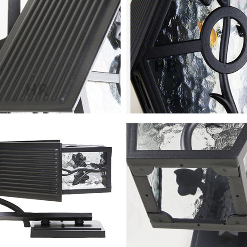 House Shape Square Glass Outdoor Light