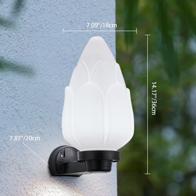 Flower Cone Square Cylinder Outdoor Light