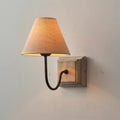 Round Square Cloth Iron Wall Lamp