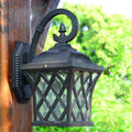 Square Fishing Net Glass Outdoor Light