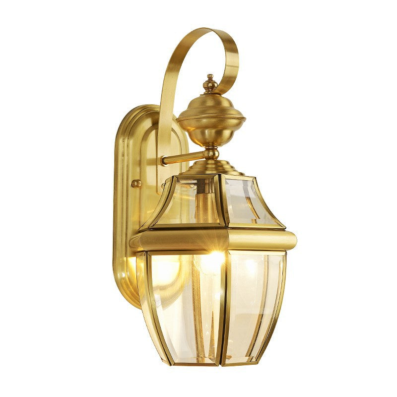 Hexagonal Round Square Glass Outdoor Light
