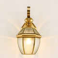 Hexagonal Round Square Glass Outdoor Light